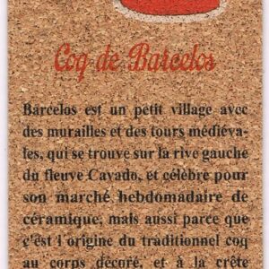 marcador de cortiça história galo de barcelos em francês