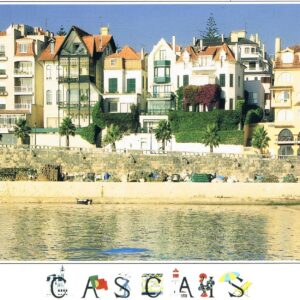 Postal de Papel com imagem de praia em Cascais