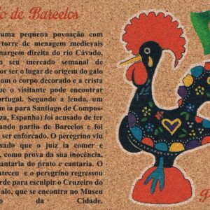 postal de cortiça historia do galo de barcelos em português
