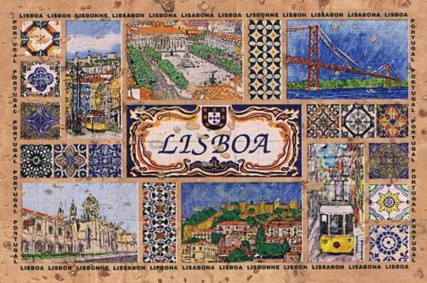 Magnético de Cortiça Imagens de Lisboa