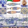 Magnético de Papel Portugal Imagens Azulejos e Sardinhas