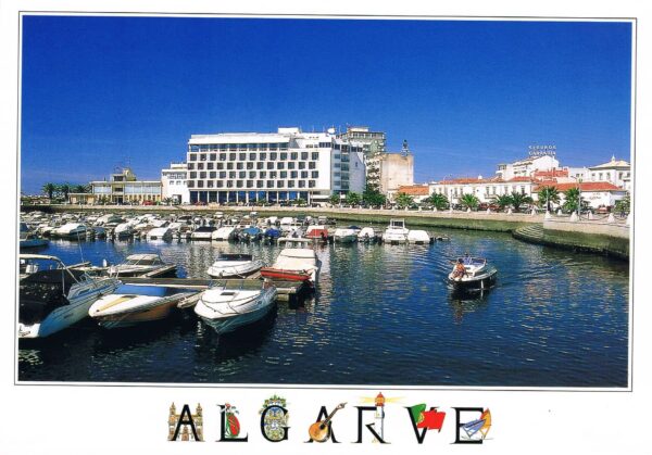 Postal de papel Algarve - Barcos em Faro
