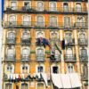 Postal de Papel com Imagem casas tipicas de Lisboa