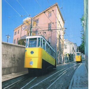 Postal de Papel com Imagemde elétricos em Lisboa