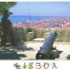 Postal de Papel com Imagem de Lisboa do Castelo de São Jorge