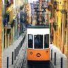 Postal de Papel Elétrico Elevador da Bica Lisboa