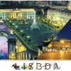 Postal de Papel com Imagens de Lisboa à noite