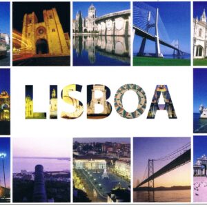 Postal de Papel Com imagens de Lisboa