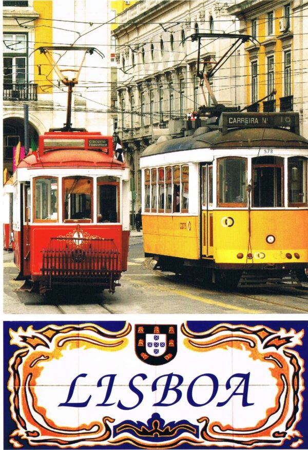 Postal de Papel Elétricos de Lisboa