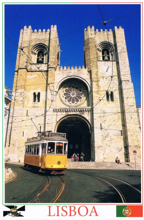 Postal de Papel Imagem Catedral da Sé Lisboa