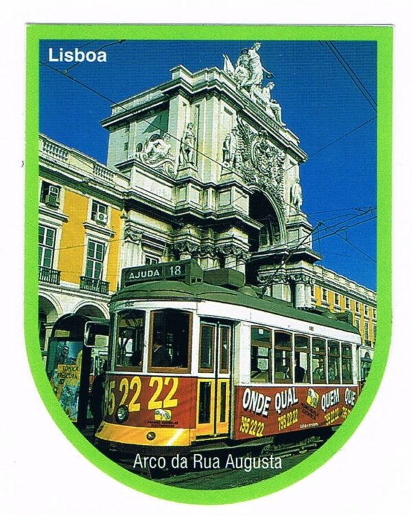 Autocolante Imagem Elétrico Arco da Rua Augusta Lisboa