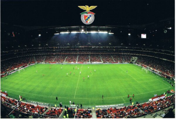 Postal de Papel de Futebol imagem campo do Benfica