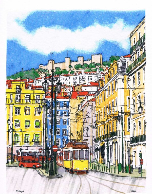 Serigrafia Imagem de Lisboa em Pintura