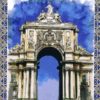 Serigrafia Arco da Rua Augusta em pintura e azulejos